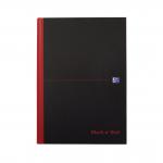 Black n Red Notebook Smart Ruled Casebound 90gsm A4 Ref 100080428