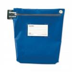 Versapak Cash Bag Tamper-Evident Zip Heavyweight Material Medium W267xD50xH267mm Blue Ref CCB1-BLS