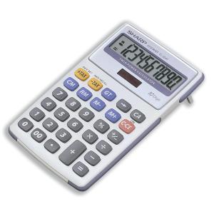 Cheap Stationery Supply of Sharp Calculator Tax Desktop Battery/Solar-power 10 Digit 108x170x15mm EL334FB Office Statationery
