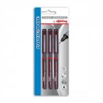 Rotring Xonox Graphic Drawing Pens Fibre-tip 0.3mm 0.5mm 0.7mm Ref S0814890 [Wallet of 3]