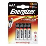 Energizer UltraPlus Battery Alkaline LR03 1.5V AAA Ref 637461 Pack of 4
