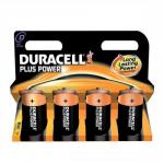 Duracell Plus Power Battery Alkaline 1.5V D Ref 81275439 Pack of 4