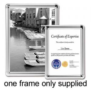 Cheap Stationery Supply of Display Frame Aluminium Front Loading with Fixings A4 Office Statationery