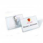 Durable Name Badges with Crocodile Clip 54x90mm Ref 8111 [Pack 25]