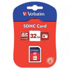 Cheap Stationery Supply of Verbatim SDHC Media Memory Card SD 2.0 FAT32 Class 4 Read 6MB/s Write 6MB/s 32GB 44022 Office Statationery