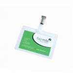 Identity Tags Self Adhesive Polyproylene Pre Punched with Clips W104xH74mm Pack of 10