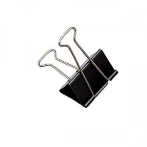 Cheap Stationery Supply of Whitecroft Foldback Clip 19mm Black 23701 Pack of 10 Office Statationery