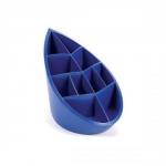 Avery DTR Eco Pen Pot 10 Compartments Leaf Design W100xD180xH119mm Blue Ref DR450BLUE