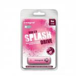 Integral Splash Flash Drive Rubberised Casing USB 2.0 with Software 8GB Pink Ref INFD8GBSPLP