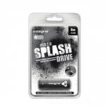 Integral Splash Flash Drive Rubberised Casing USB 2.0 with Software 8GB Black Ref INFD8GBSPLBK