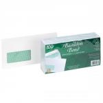 Basildon Bond Envelopes Recycled Wallet Window Peel and Seal 100gsm DL White Ref D80276 [Pack 100]