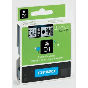 Cheap Stationery Supply of Dymo D1 Tape for Electronic Labelmakers 12mmx7m Black on Clear 45010 S0720500 Office Statationery