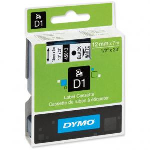 Cheap Stationery Supply of Dymo D1 Tape for Electronic Labelmakers 12mmx7m Black on White 45013 S0720530 Office Statationery