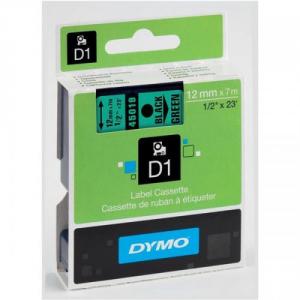 Cheap Stationery Supply of Dymo D1 Tape for Electronic Labelmakers 12mmx7m Black on Green 45019 S0720590 Office Statationery