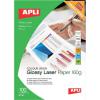 Apli Laser Paper Glossy Double-sided 160gsm A4 Ref 11817 100