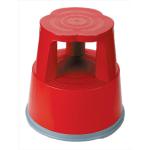 RelX Step Stool Mobile Plastic Lightweight Strong Top W290xH430xBaseW400mm Red Ref T7 RED