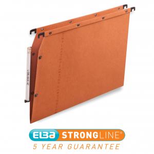 Cheap Stationery Supply of Elba Suspension File Lateral Manilla V-base 240gsm A4 Orange 100330473 Pack of 25 Office Statationery