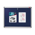Nobo Display Cabinet Noticeboard Visual Insert Lockable A1 W907xH661mm Blue Ref 1902048