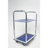Trolley Steel Frame Non Marking Wheels Capacity 120kg 2 Shel