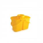 Duo Mop Bucket Colour Coded 7 and 8 Litre Sections Total 15 Litre Yellow