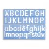 Helix Stencil Set of Letters Numbers and £/p Symbols 50mm Up