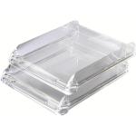 Rexel Nimbus Letter Tray Self-stacking Acrylic Clear Ref 2101504