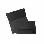 Elba Boston Document Wallet Pressboard 275gsm Capacity 32mm Foolscap Black Ref 100090017 [Pack 25]