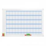 Nobo Performance Planning Board Annual Grid Magnetic Drywipe W900xH600mm Ref 3048001
