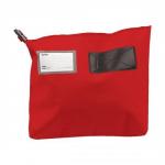 Versapak Mailing Pouch Gusseted Bulk Volume Sealable with Window PVC 470x335x75mm Red Ref CG3 RDS