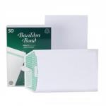 Basildon Bond Envelopes Recycled Pocket Peel and Seal 100gsm C5 White Ref B80277 [Pack 50]