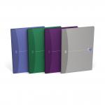 Oxford Office Notebook Casebound Hard Cover Ruled 192pp 90gsm A4 Assorted Ref 100105005 [Pack 5]