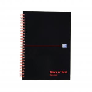 Cheap Stationery Supply of Black n Red Book Wirebound Recycled 90gsm 140pp A5 100080113 Pack of 5 Office Statationery