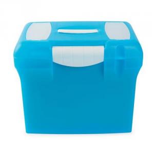 Cheap Stationery Supply of File Box Plastic for Suspension Files A4 W370xD240xH300mm Light Blue Office Statationery