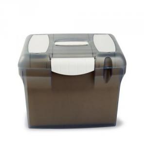 Cheap Stationery Supply of File Box Plastic for Suspension A4 White Lid W370xD240xH300mm Clear Office Statationery