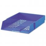 5 Star Letter Tray High-impact Polystyrene Foolscap Blue Ref CP0435SBLU