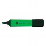 5 Star Highlighters Chisel Tip 1-4mm Line Green Pack of 12