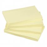 5 Star Re-Move Notes Repositionable Pad of 100 Sheets 75x127mm Yellow Pack of 12