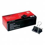 5 Star Foldback Clips 32mm Black Pack of 12