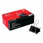 5 Star Foldback Clips 41mm Black Pack of 12