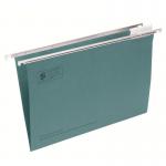 5 Star Suspension File Manilla Heavyweight with Tabs and Inserts Foolscap Green Ref 100331398 Pack of 50