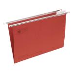 5 Star Suspension File Manilla Heavyweight with Tabs and Inserts Foolscap Red Ref 100331397 [Pack 50]