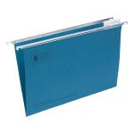 5 Star Suspension File Manilla Heavyweight with Tabs and Inserts Foolscap Blue Ref 100331399 [Pack 50]