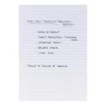 5 Star Memo Pad Headbound Feint Ruled 80 Sheets A4 White [Pack 10]