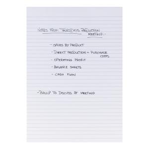 Cheap Stationery Supply of 5 Star Memo Pad Headbound Feint Ruled 80 Sheets A4 White Pack of 10 Office Statationery