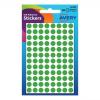 Avery Packets of Labels Diam.8mm Green Ref 32-302 10x520 Lab