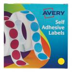Avery Label Dispenser for Diam.19mm Yellow Ref 24-508 1120 Labels