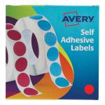 Avery Label Dispenser for Diam.19mm Red Ref 24-506 [1120 Labels]