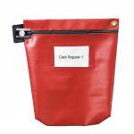 Versapak Cash Bag Tamper-Evident Zip Heavyweight Material Medium W267xD50xH267mm Red Ref CCB1-RDS