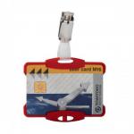Durable Security Pass Badge Holder Acrylic 54x85mm Red Ref 811803 [Pack 25]