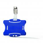 Durable Security Pass Badge Holder Acrylic 54x85mm Blue Ref 811806 [Pack 25]